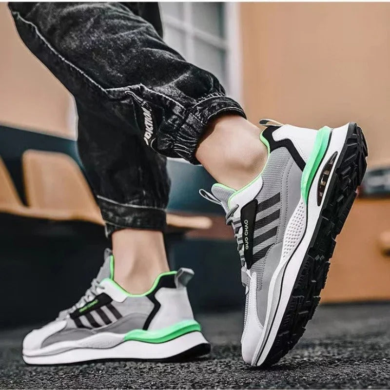 Mäns Sneakers Lågtopps Sportig Design med Tjock Sula 6