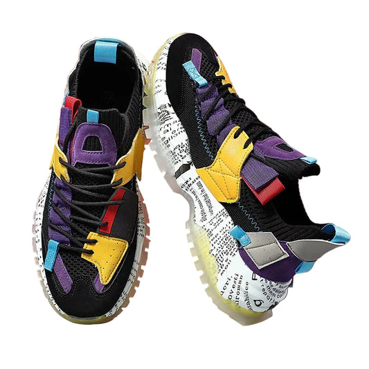 Mäns Sneakers Urban Stil Med Tjock Sula 0