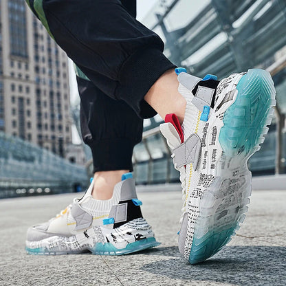 Mäns Sneakers Urban Stil Med Tjock Sula 6