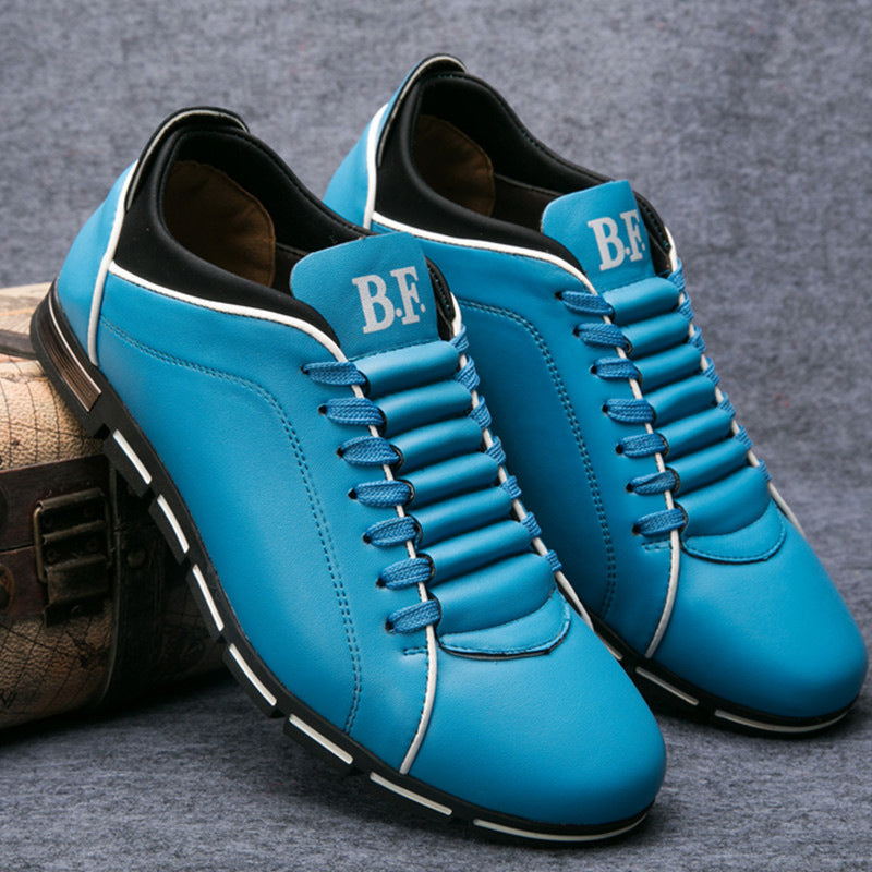 Mäns Sneakers i Läderlook 4