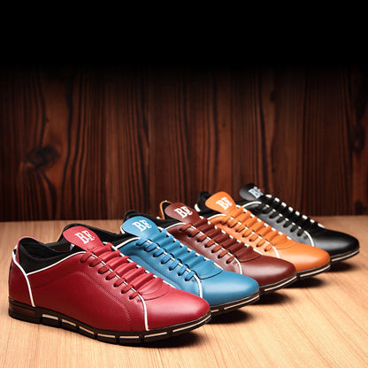 Mäns Sneakers i Läderlook 5