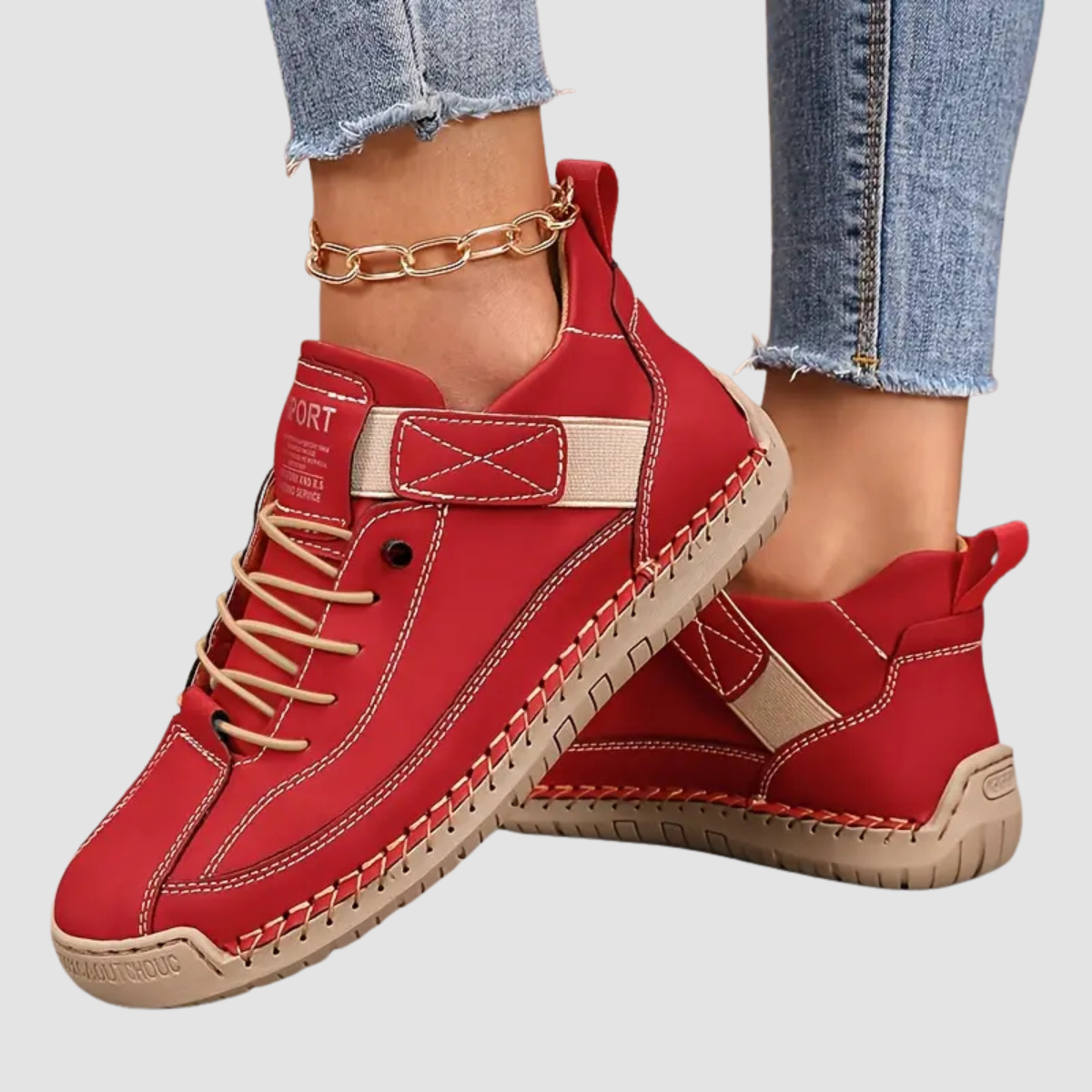 Mäns Sneakers med Stödjande Design 6