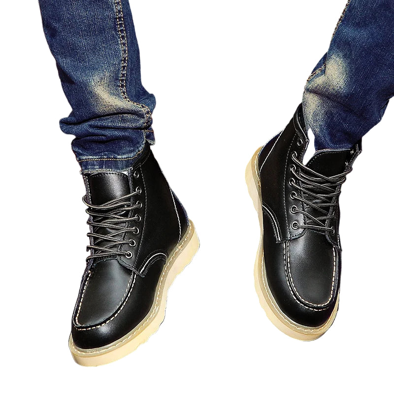 Mäns Snörstövlar Klassisk Stil 0