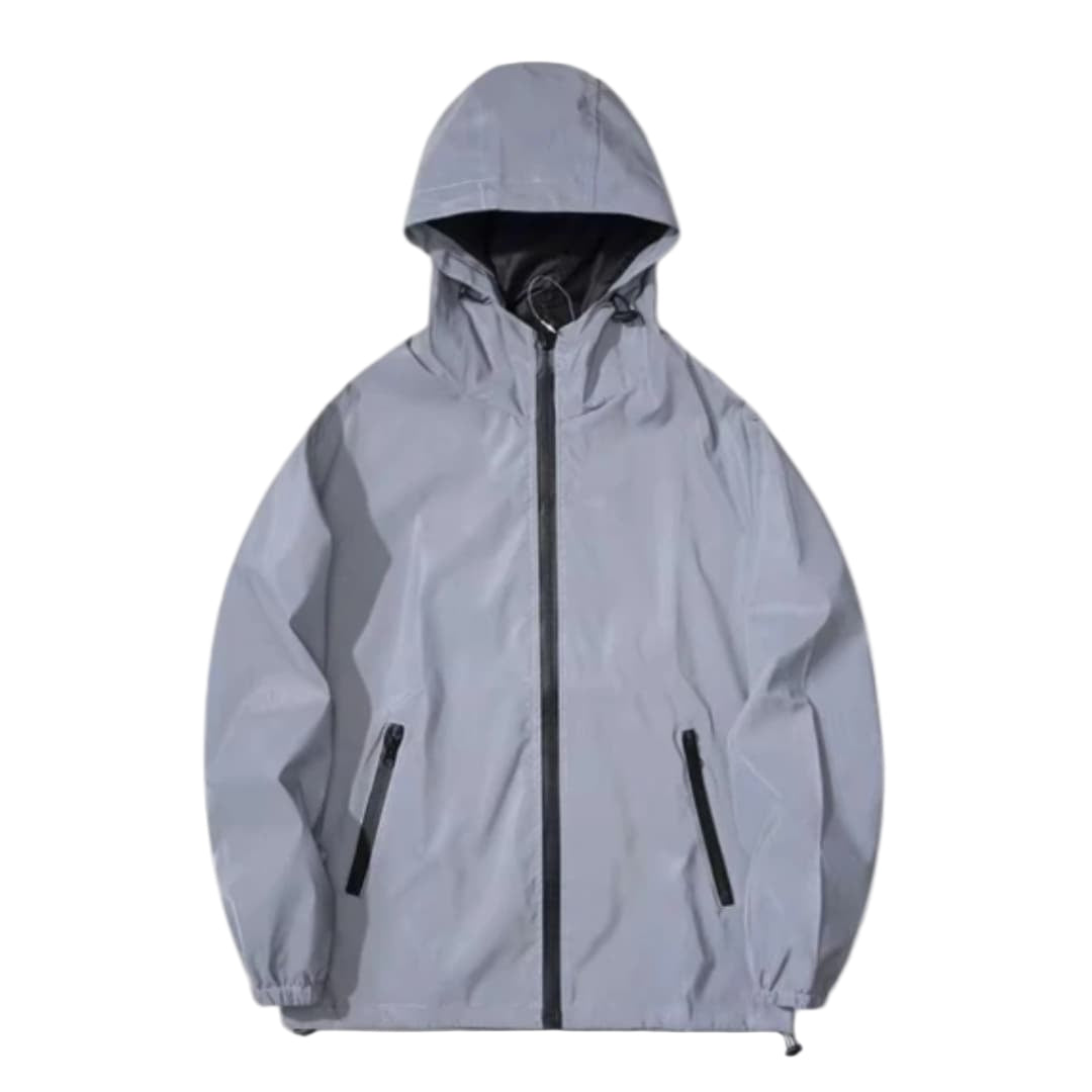 Mäns Softshelljacka med Huva och Reflekterande Detaljer 0