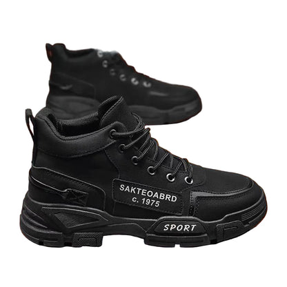 Mäns Sportiga High-Top Sneakers 0