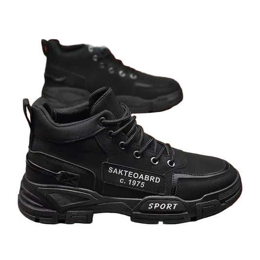 Mäns Sportiga High-Top Sneakers 0