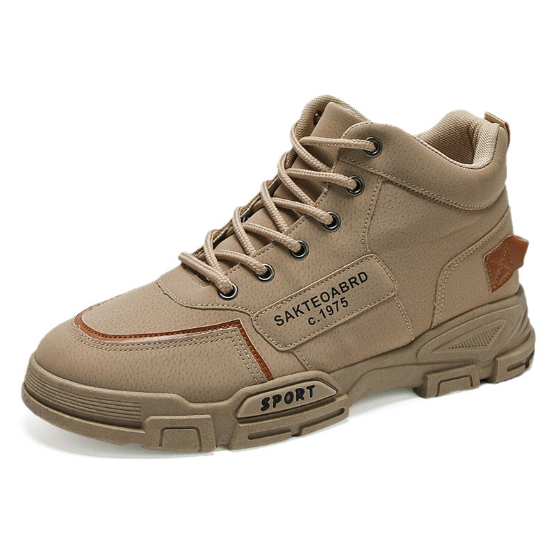 Mäns Sportiga High-Top Sneakers 5