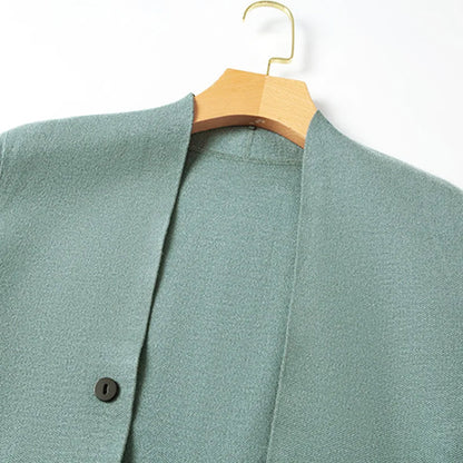 Mäns Stickad Cardigan med Modern Knäppning 4