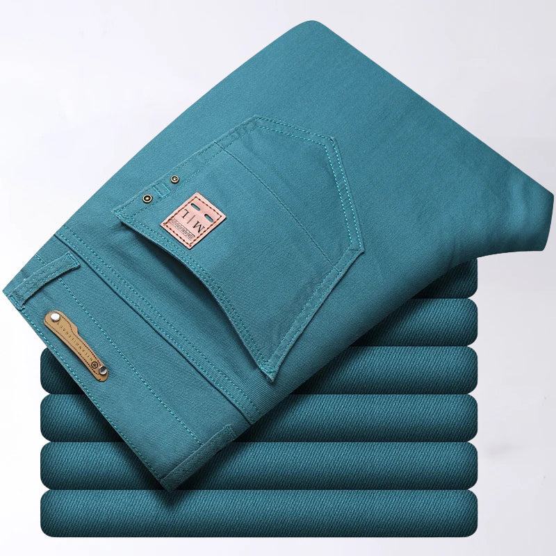 Mäns Stretchjeans med Smal Passform 0