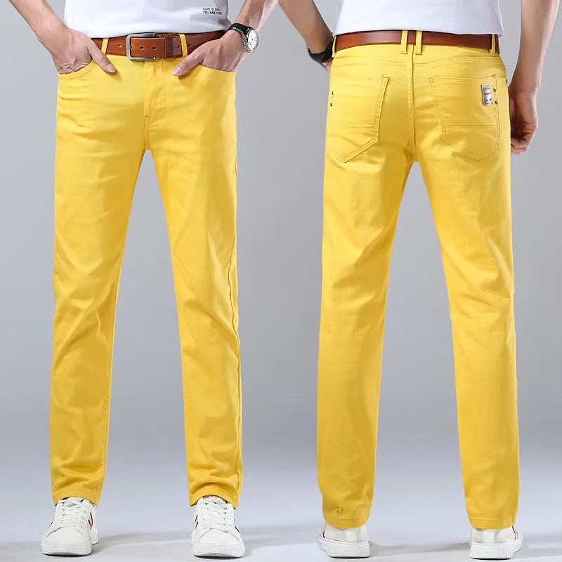 Mäns Stretchjeans med Smal Passform 4