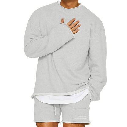 Mäns Sweatshirt Trendig Runda Hals 1