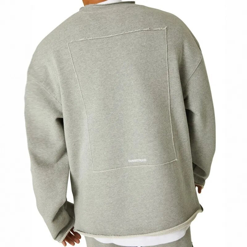 Mäns Sweatshirt Trendig Runda Hals 7