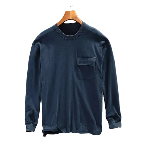 Mäns Sweatshirt med Bröstficka Avslappnad Stil 0