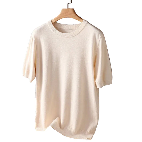 Mäns T-shirt med Rund Hals 0