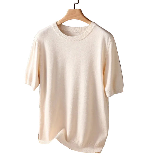 Mäns T-shirt med Rund Hals 0