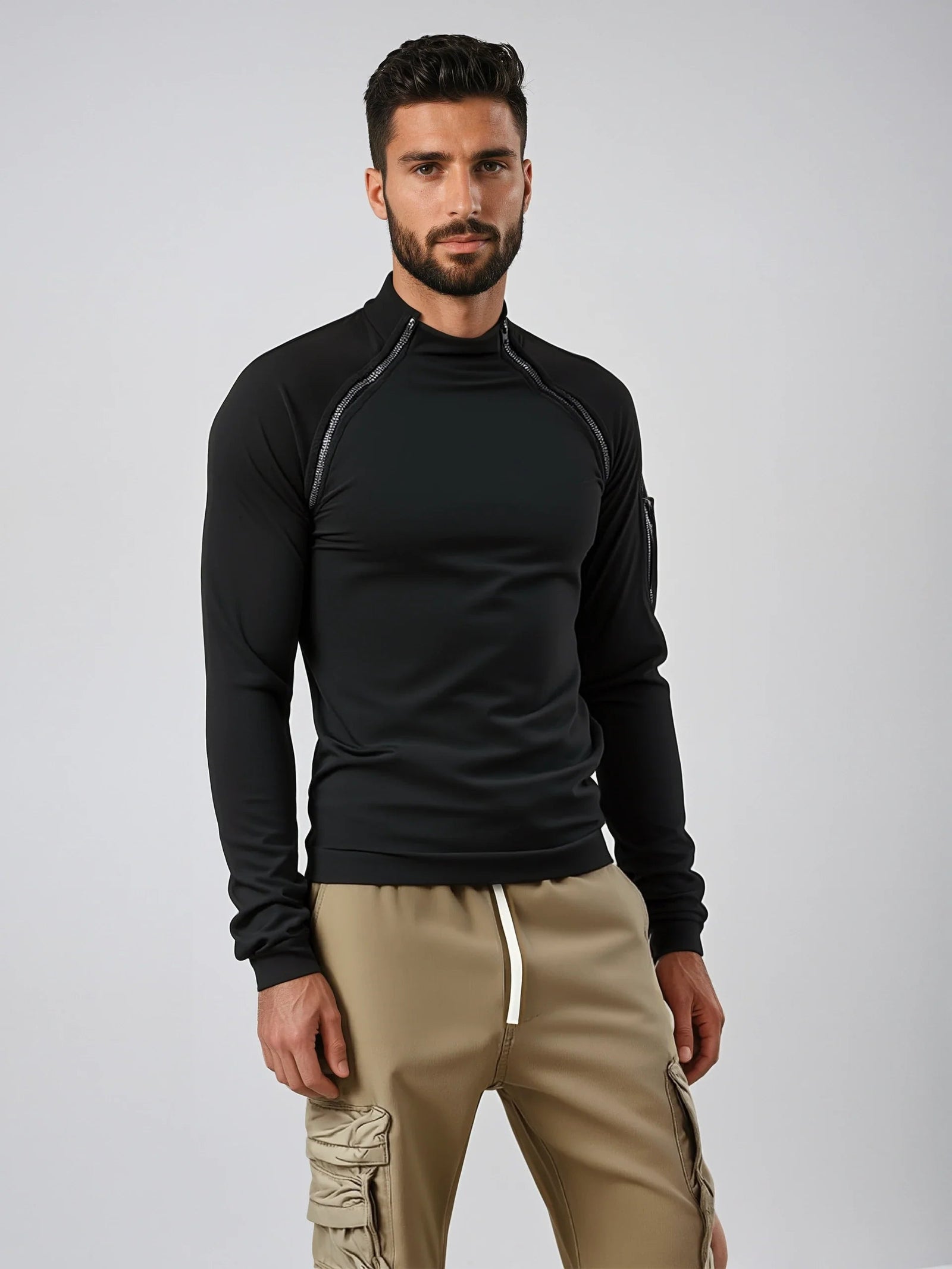 Mäns Taktisk Utomhuströja Fleecefodrad 1