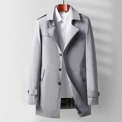 Mäns Trenchcoat Modern Klassisk Stil 1