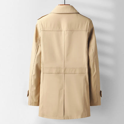 Mäns Trenchcoat Modern Klassisk Stil 4