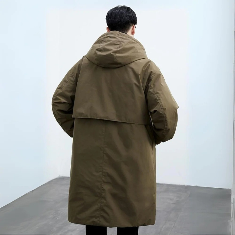 Mäns Trenchcoat Puffer Design 2