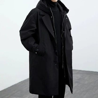 Mäns Trenchcoat Puffer Design 3