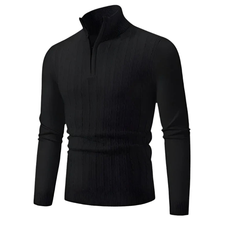 Mäns Tröja med Halv Dragkedja 0