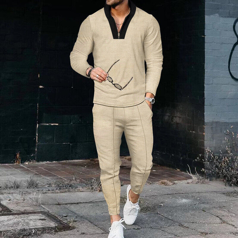 Mäns Tvådelad Outfit Casual Stil 0