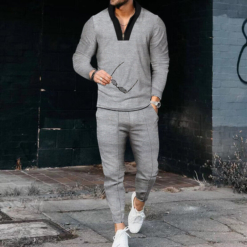 Mäns Tvådelad Outfit Casual Stil 3