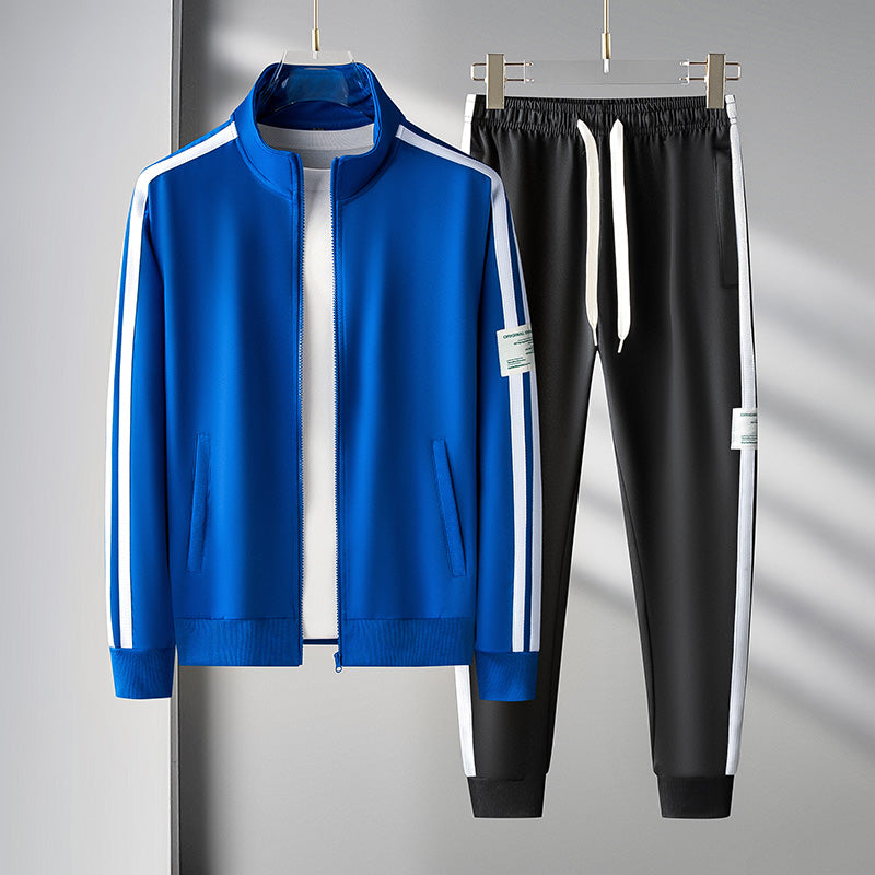 Mäns Tvådelad Träningsoverall Atletisk Stil 2
