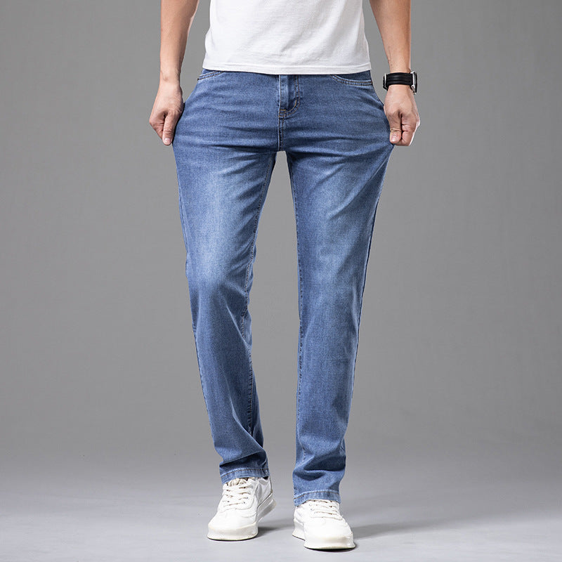 Mäns Urban Comfort Jeans Hög Midja 4