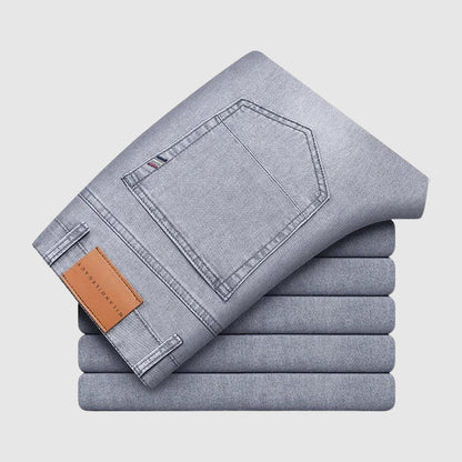 Mäns Urban Comfort Jeans Hög Midja 8