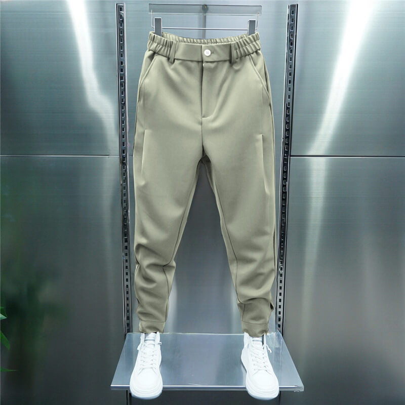 Mäns Vardagsbyxor Med Modern Stil 3