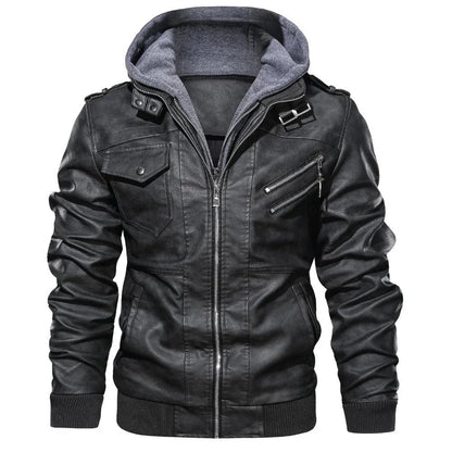 Mäns Vinterjacka Löst Sittande med Dragkedja 2