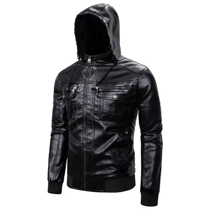 Mäns Vinterjacka med Huva Urban Stil 3