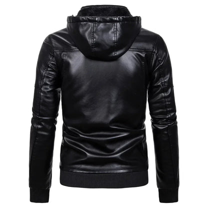 Mäns Vinterjacka med Huva Urban Stil 4