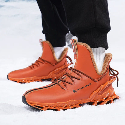 Mäns Vintersneakers Hög Modell Sportig Stil 3