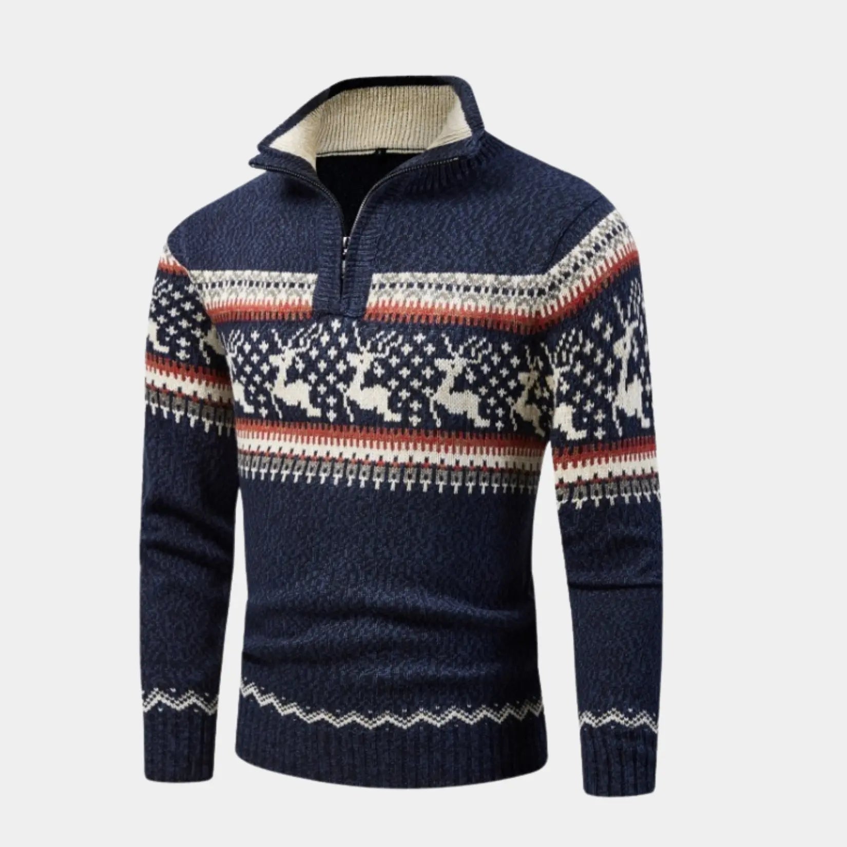 Mäns Zip-up Skjorta Minimalistisk Skandinavisk Design 1