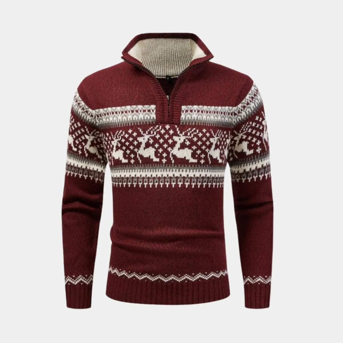 Mäns Zip-up Skjorta Minimalistisk Skandinavisk Design 3