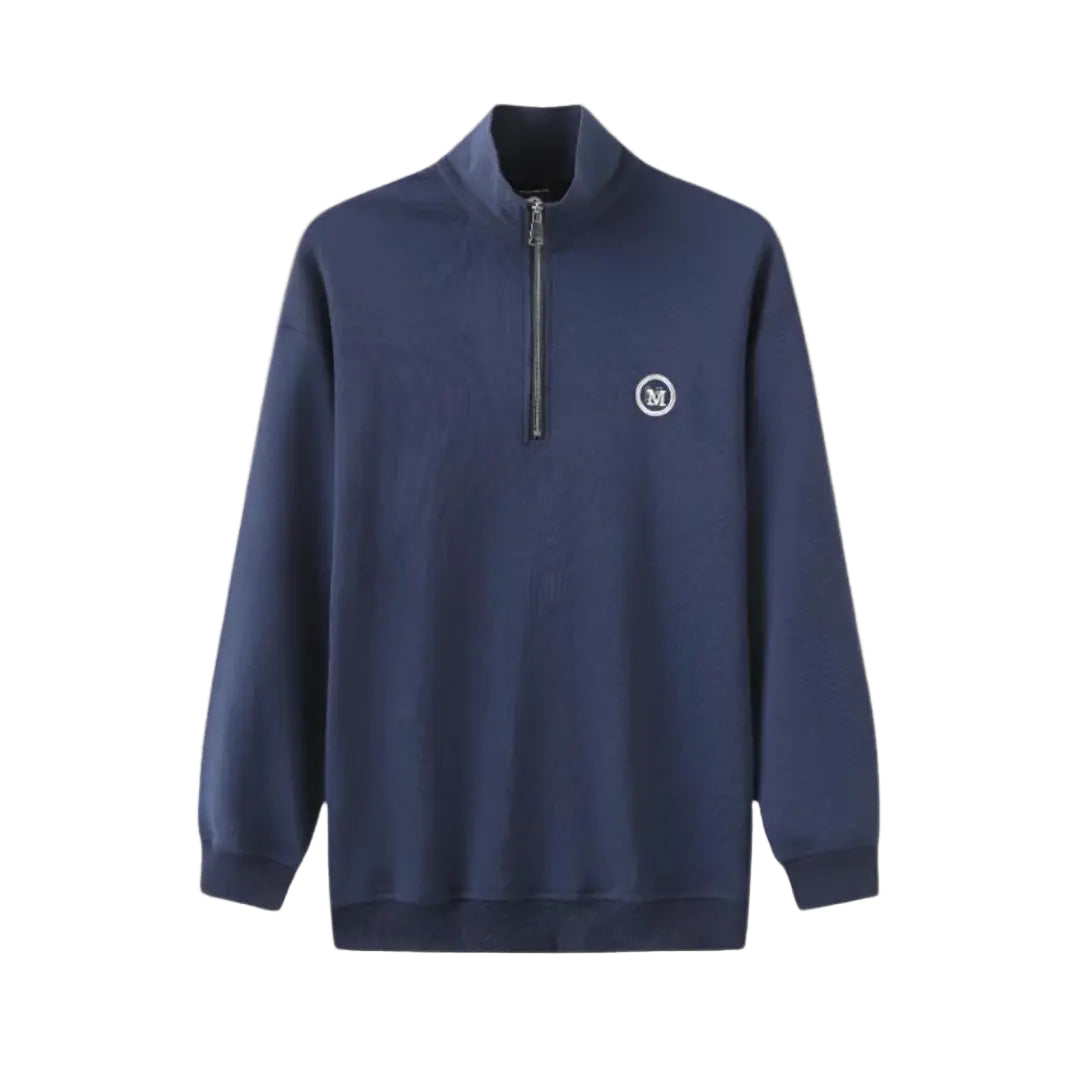 Mäns Zip Up Tröja Med Stilren Design 0