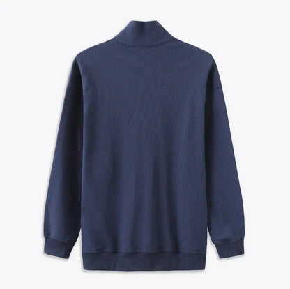 Mäns Zip Up Tröja Med Stilren Design 2