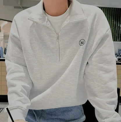Mäns Zip Up Tröja Med Stilren Design 6