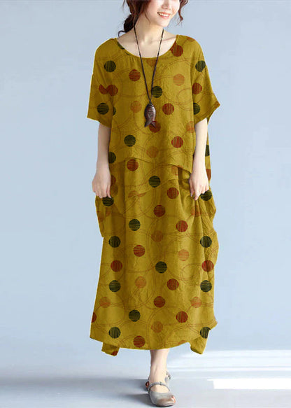 Maxi Klänning Dam Lång Ärmar Oversized Luftig Design 14
