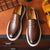 Mäns Loafers Munkbindning Ormläder 5