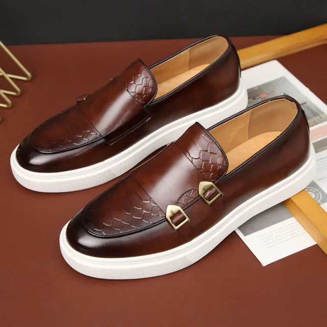 Mäns Loafers Elegant Konstläder Mångsidiga Skor 3