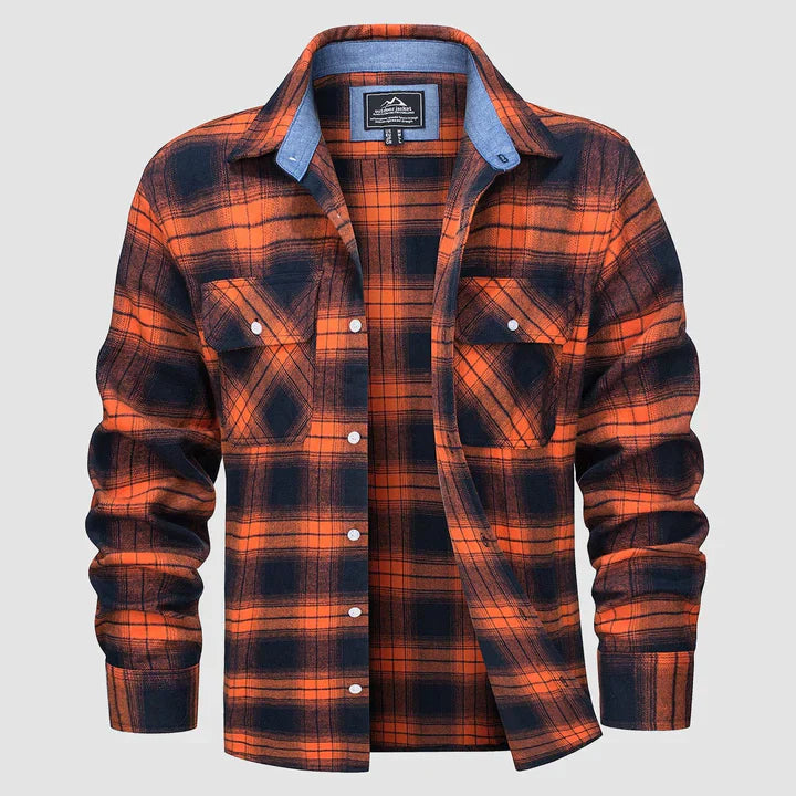 Variant image for Herrskjorta Flanellfodrad Casual 100% Bomull-34