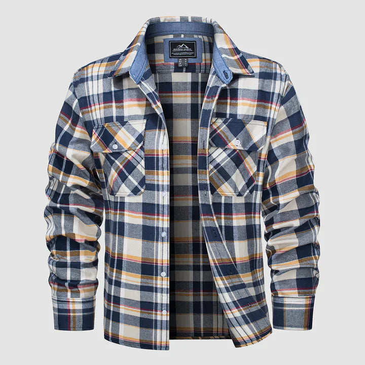 Variant image for Herrskjorta Flanellfodrad Casual 100% Bomull-14