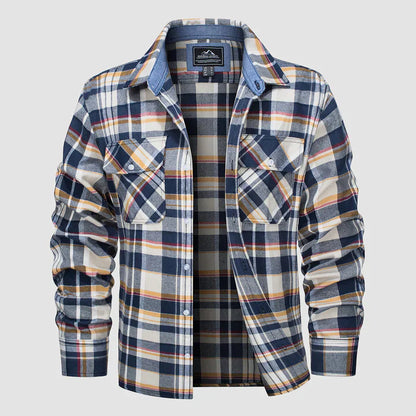 Variant image for Herrskjorta Flanellfodrad Casual 100% Bomull-14