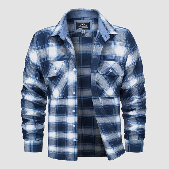 Variant image for Herrskjorta Flanellfodrad Casual 100% Bomull-6