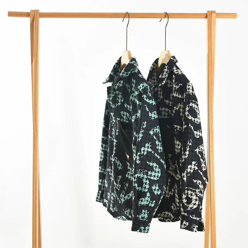 Mäns Långärmad Skjorta Trendig Polyester 6