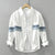 Herrskjorta Patchwork Casual Fit Bomull 2
