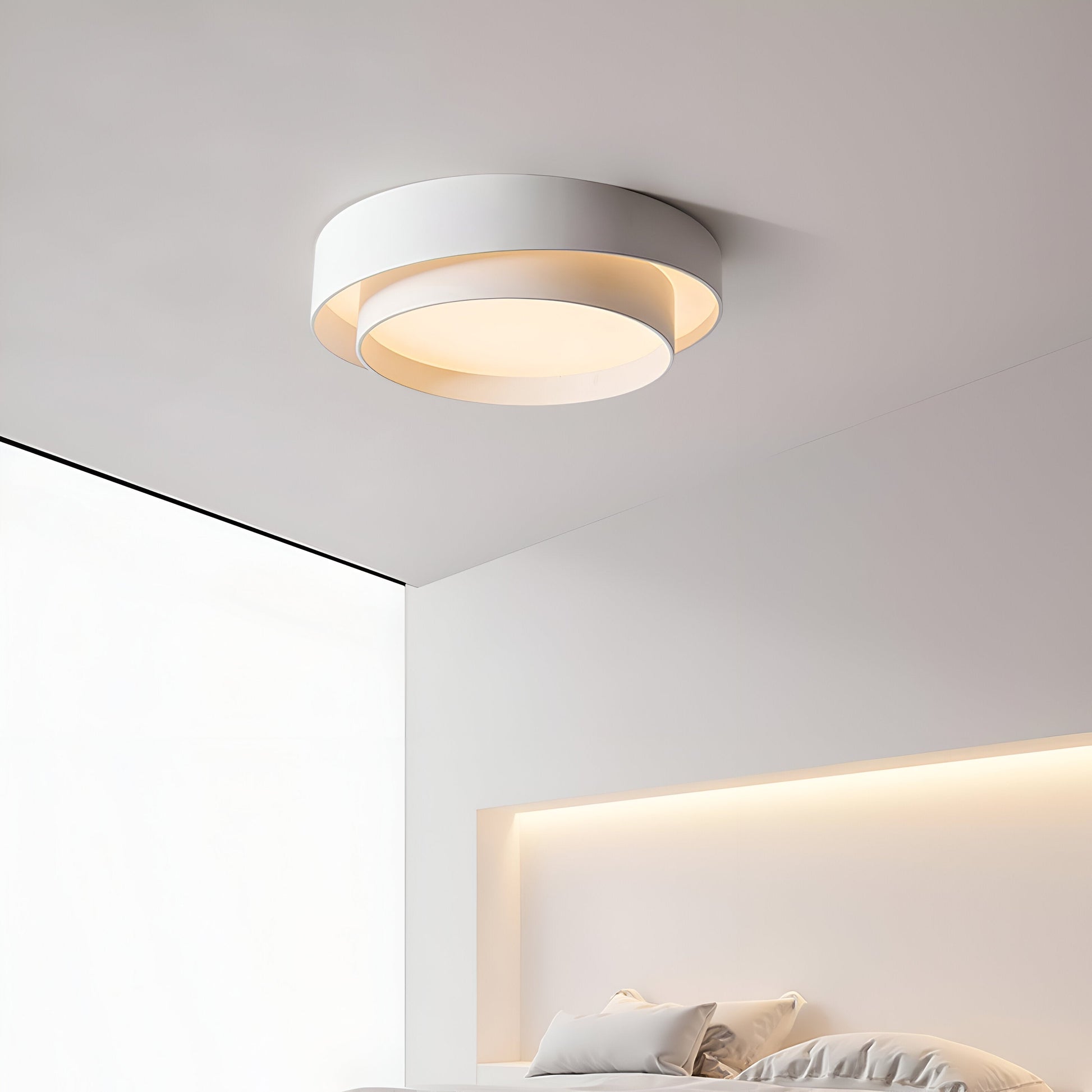 Modern ringformad LED-taklampa för sovrum och vardagsrum 5